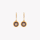 Gold plated earrings traditional flower GB