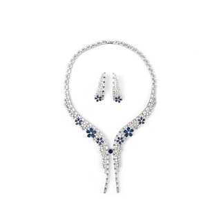 Set semi preziose con fiore colore GB