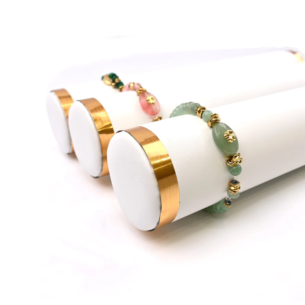 Exposant rond pour bracelets blanc GB
