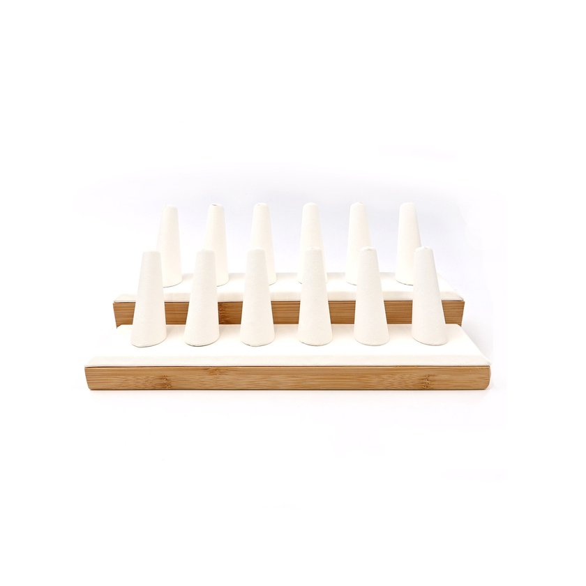 Finger ring exhibitor white GB