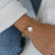 Pulsera en acero con nudo GB