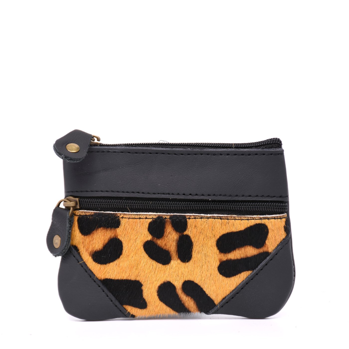 Animal print leather wallet GB