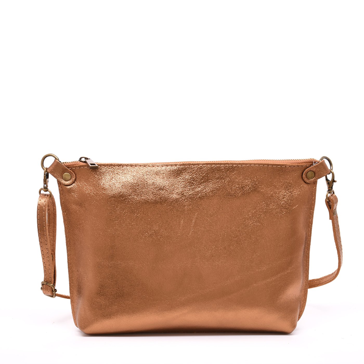 Sac bandoulière en cuir pailleté GB