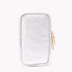 Metallized leather cell phone holder GB