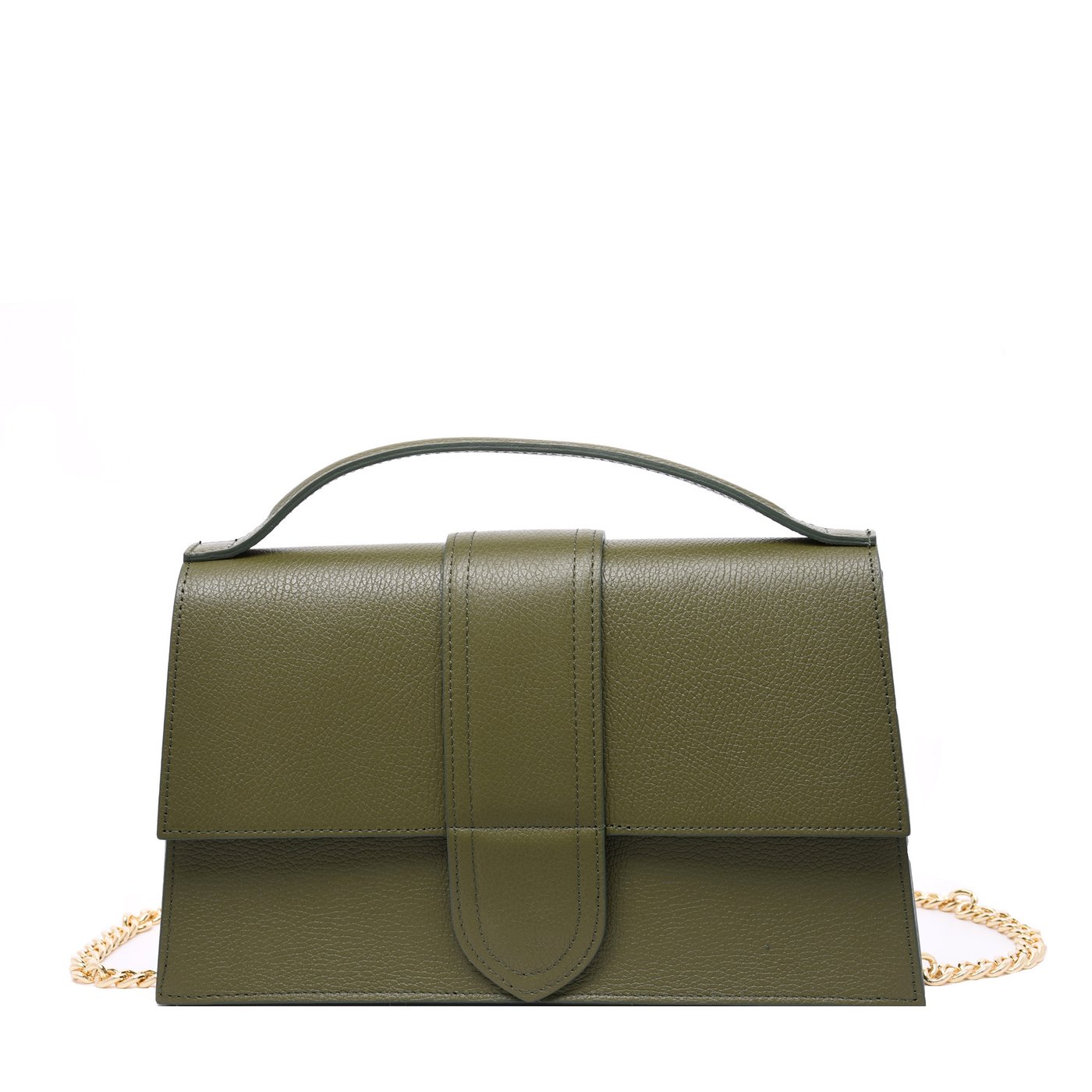 Metallic leather bag GB