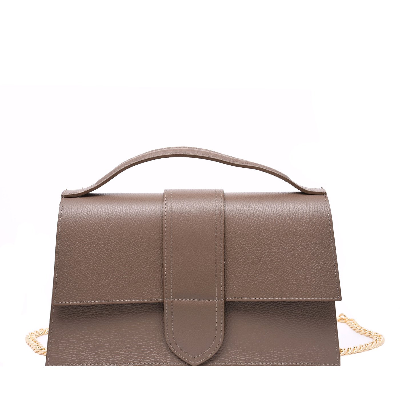 Metallic leather bag GB