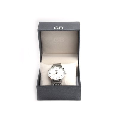 Montre analogique argent | fond blanc GB