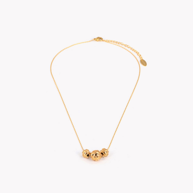 Gold plated necklace with bola de viana GB