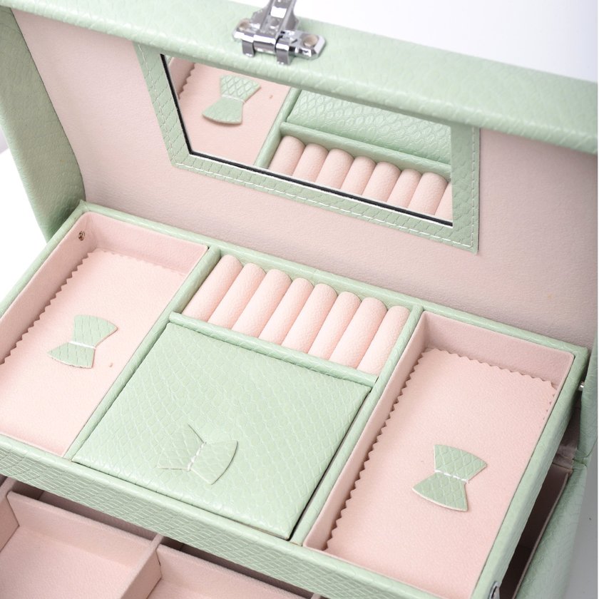 Croco large jewelry box GB Croco large jewelry box GB