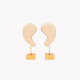 Exhibitor ear shape for earrings beige GB