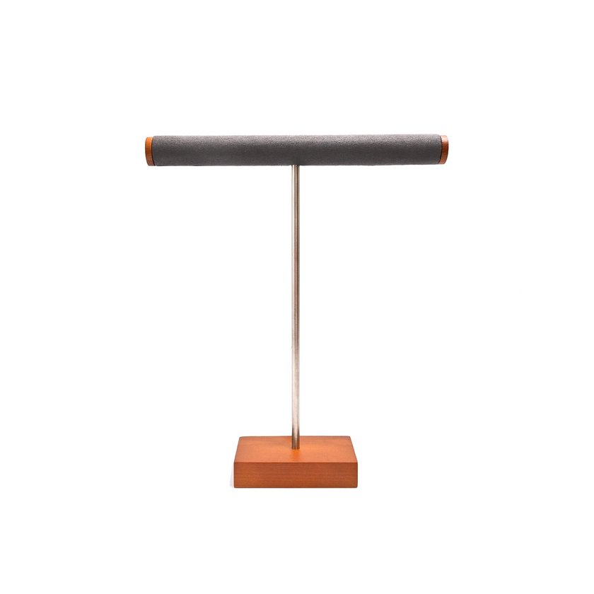 Expositor para joyas en forma de T gris GB