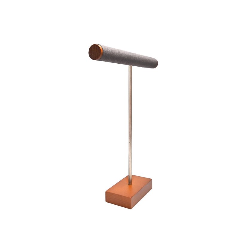 Esposizione a forma di T per gioielli grigio GB 