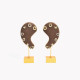 Exhibitor ear shape for earrings brown GB