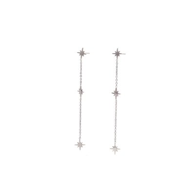 Steel necklace long stars GB