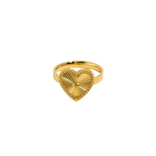Steel ring heart texture GB