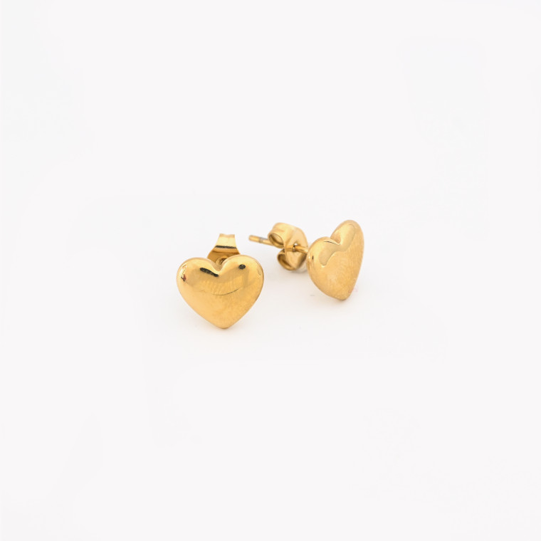 Steel earrings heart basic GB