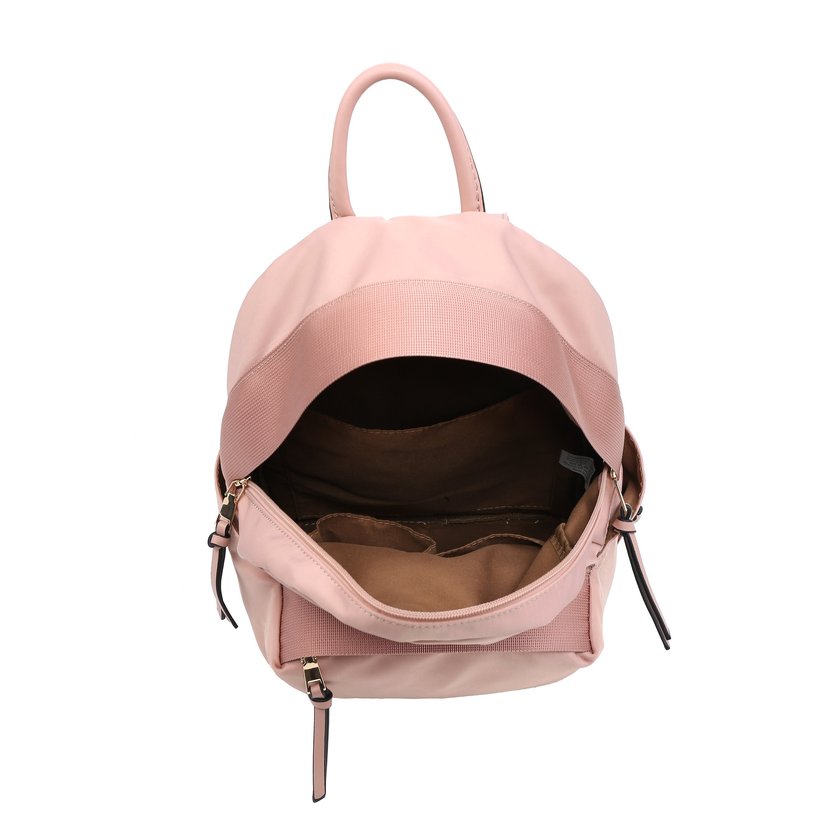 Nylon backpack with external pocket GB