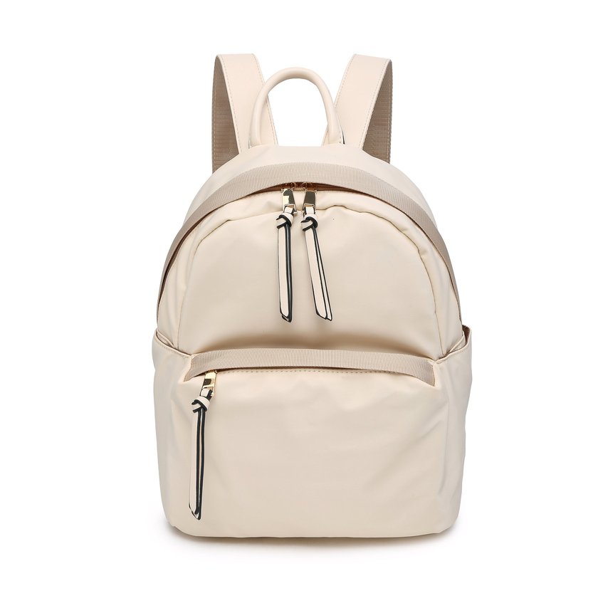 Nylon backpack with external pocket GB