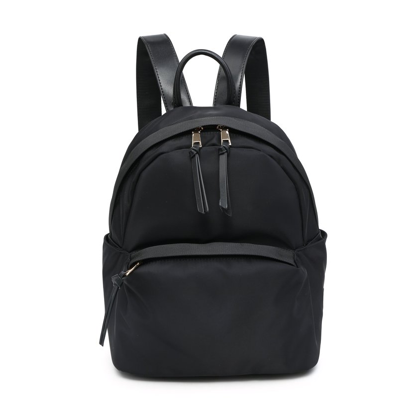 Nylon backpack with external pocket GB