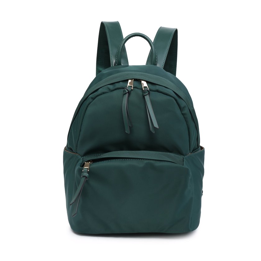 Nylon backpack with external pocket GB