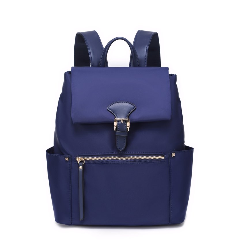 Nylon backpack with GB buckle closure