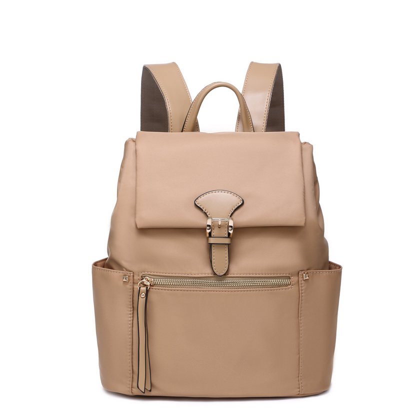 Nylon backpack with GB buckle closure