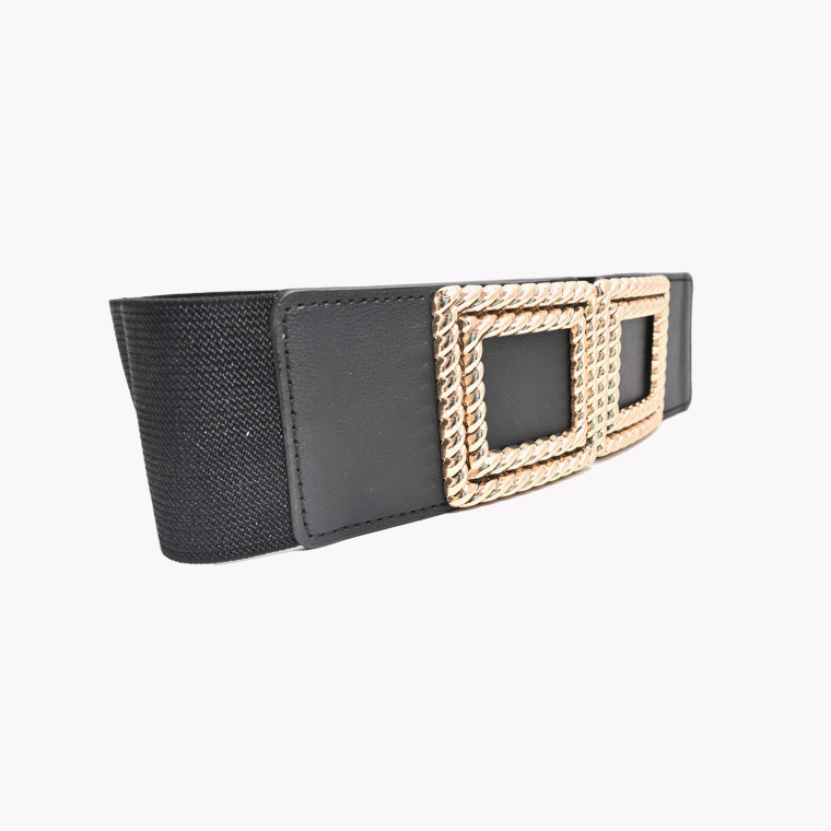 Elastic belt with buckle metallic GB