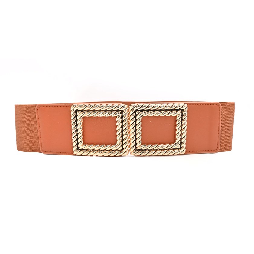 Elastic belt with buckle metallic GB