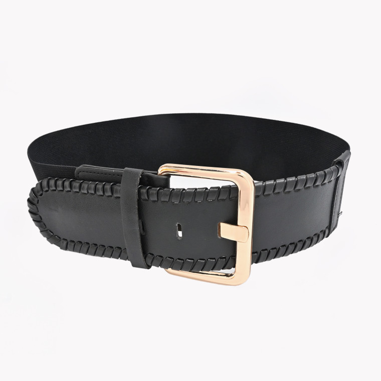 Wide belt with texture GB