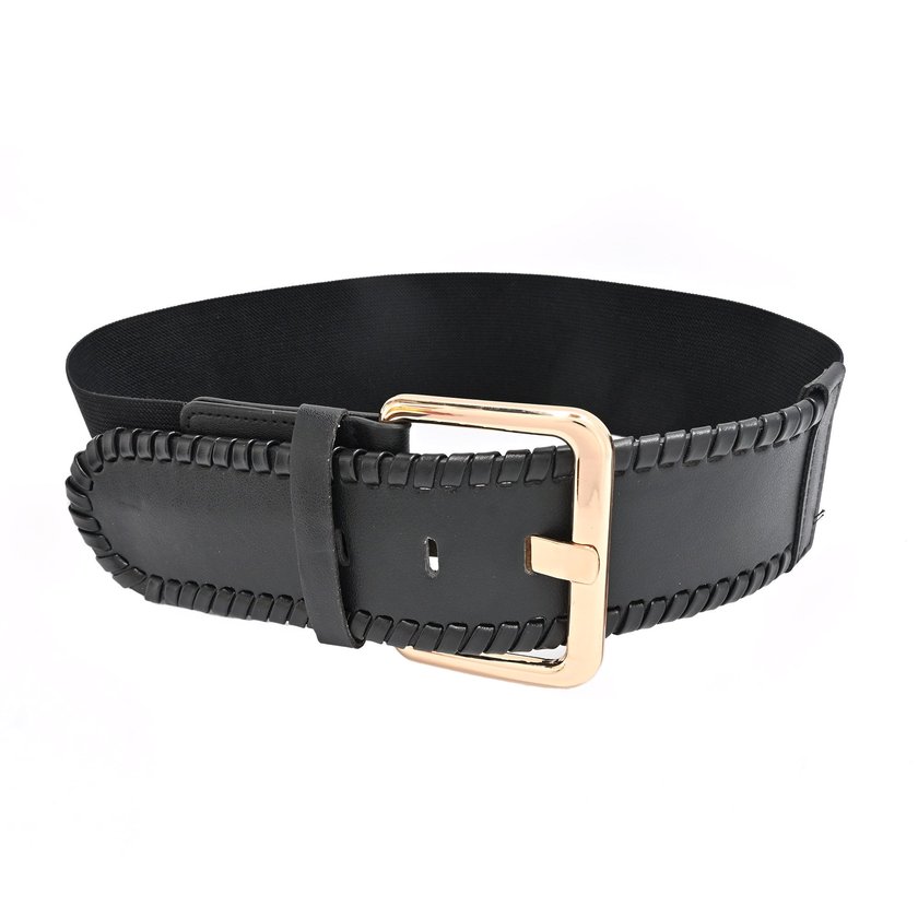 Wide belt with texture GB