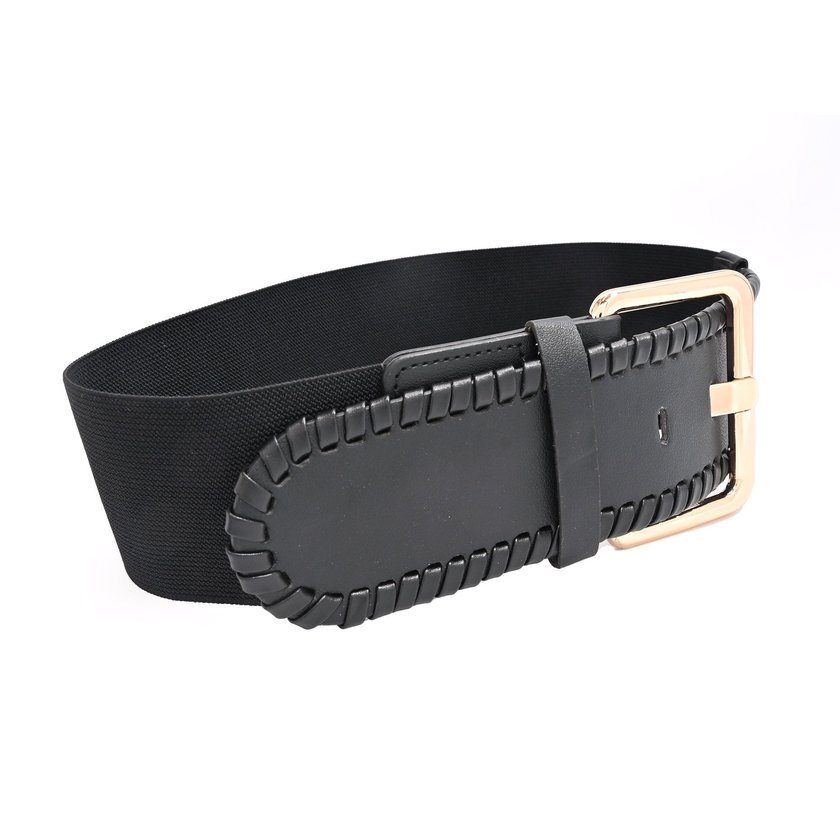 Wide belt with texture GB
