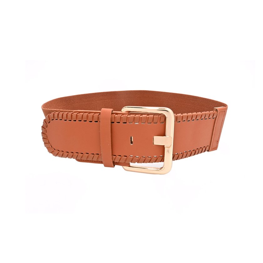 Wide belt with texture GB