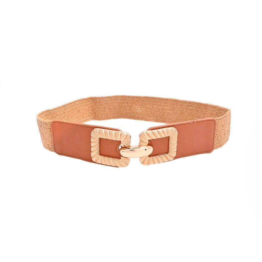 Raffia belt with detail GB