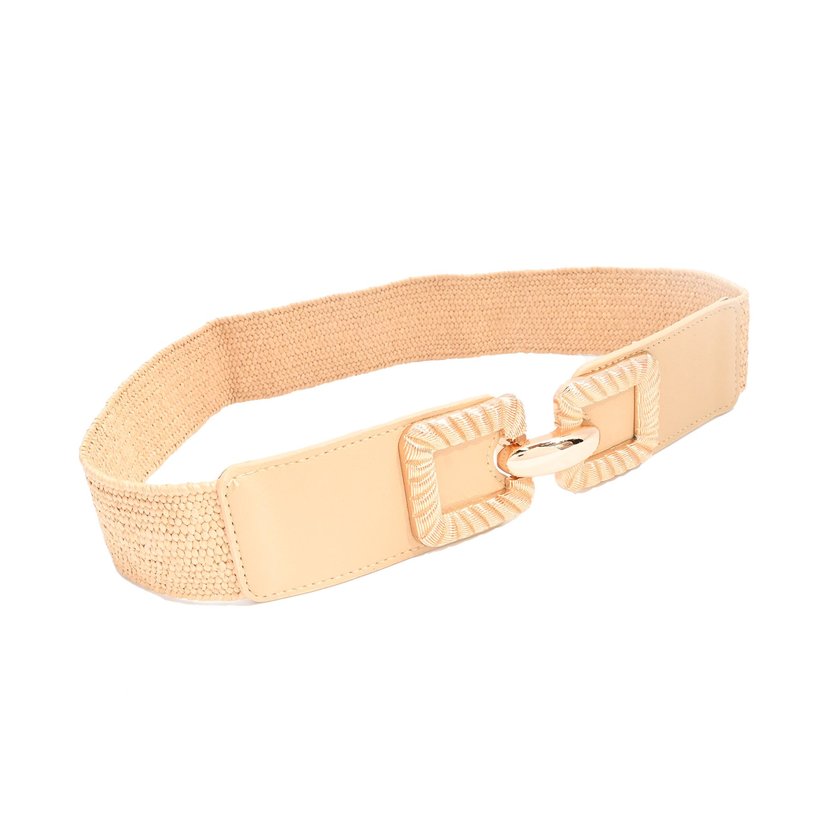 Ceinture en raphia avec détail GB