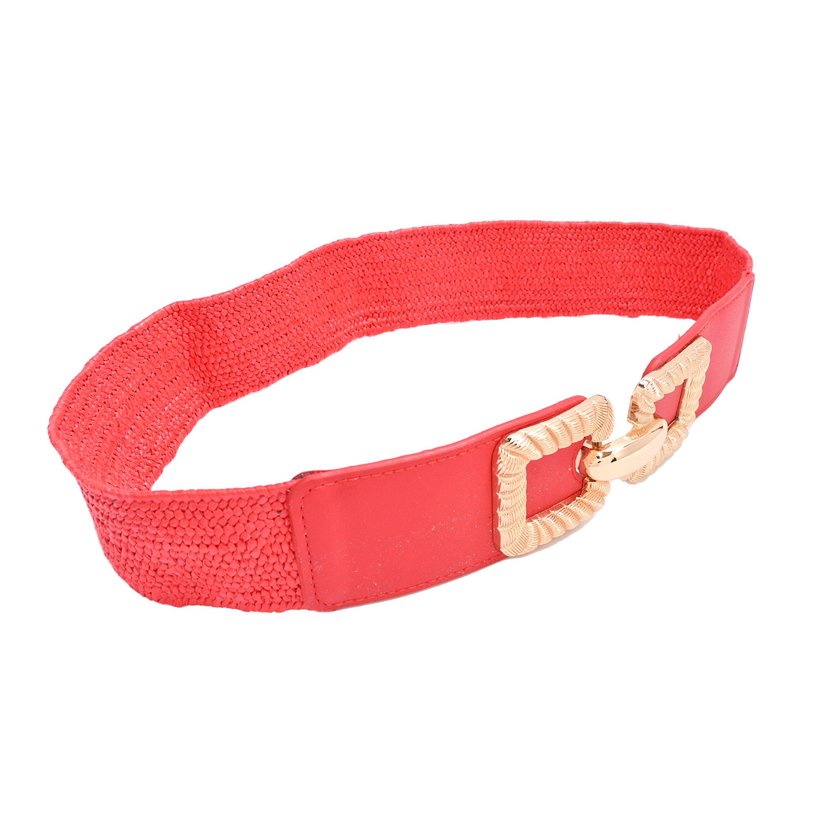 Raffia belt with detail GB