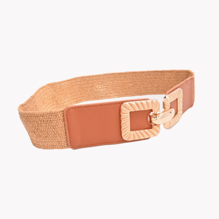Raffia belt with detail GB