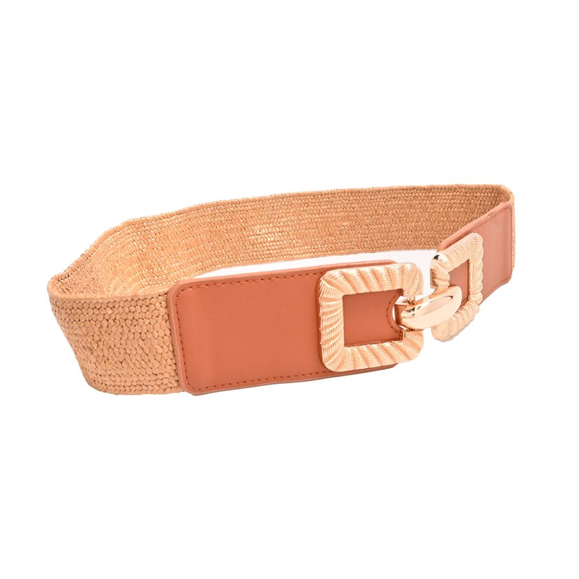 Raffia belt with detail GB