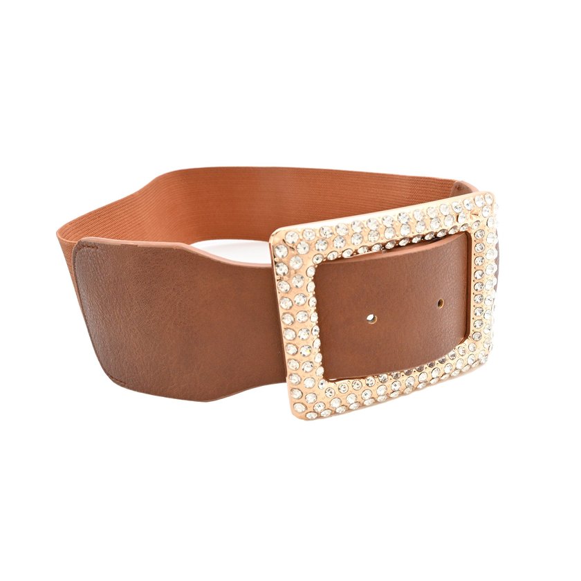 Ceinture avec boucle brillant GB