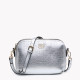 Bolsa crossbody com textura GB