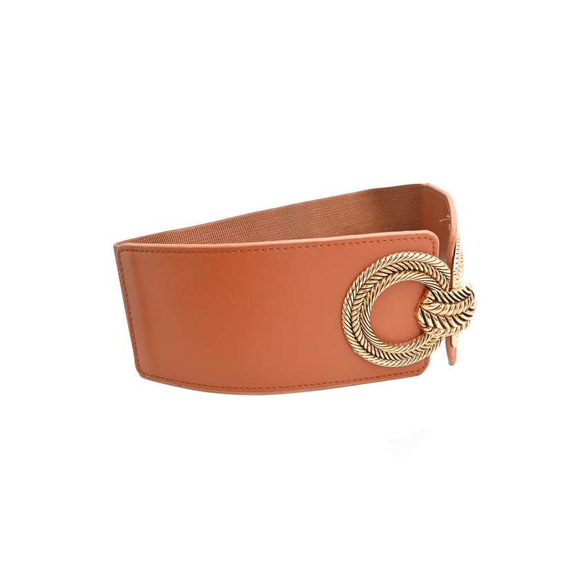 Ceinture large avec boucle croisade GB
