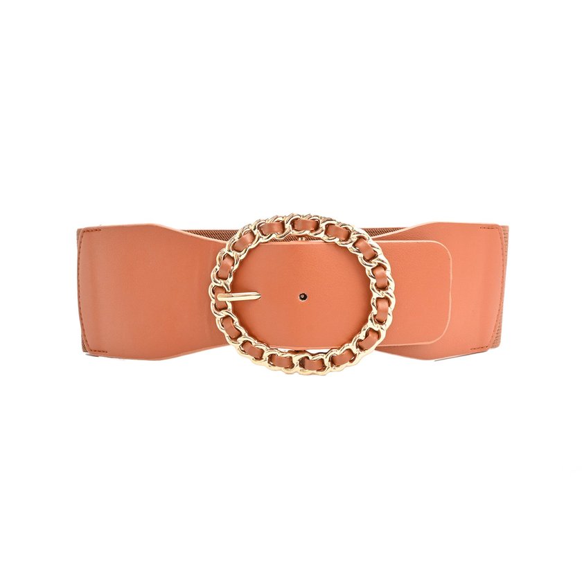 Wide belt elastic with buckle combined GB