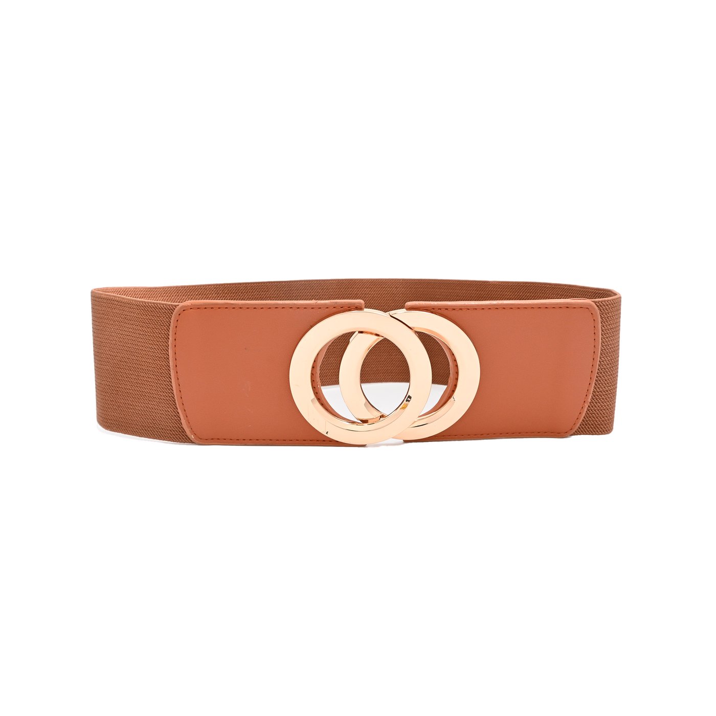 Wide belt with double buckle GB