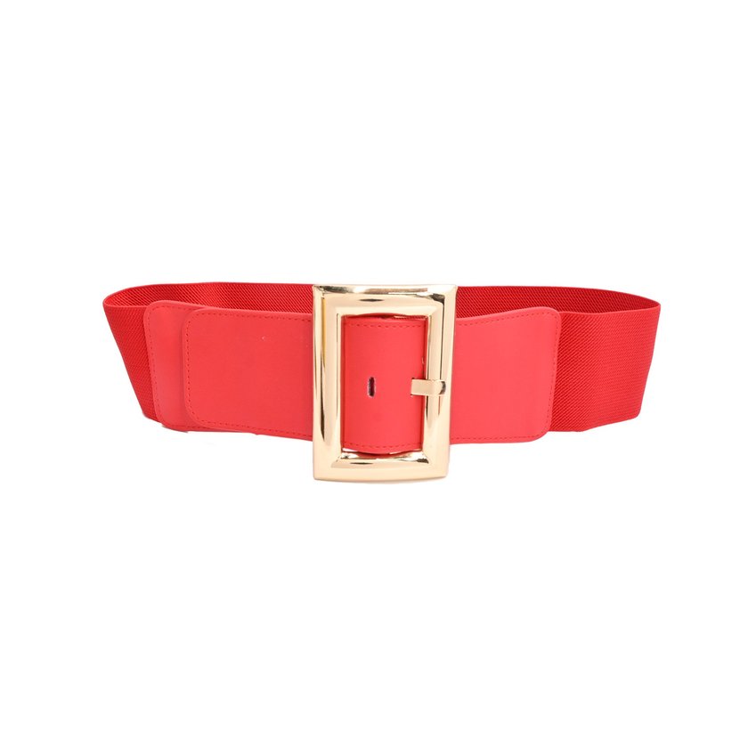 Elastic belt with buckle golden GB