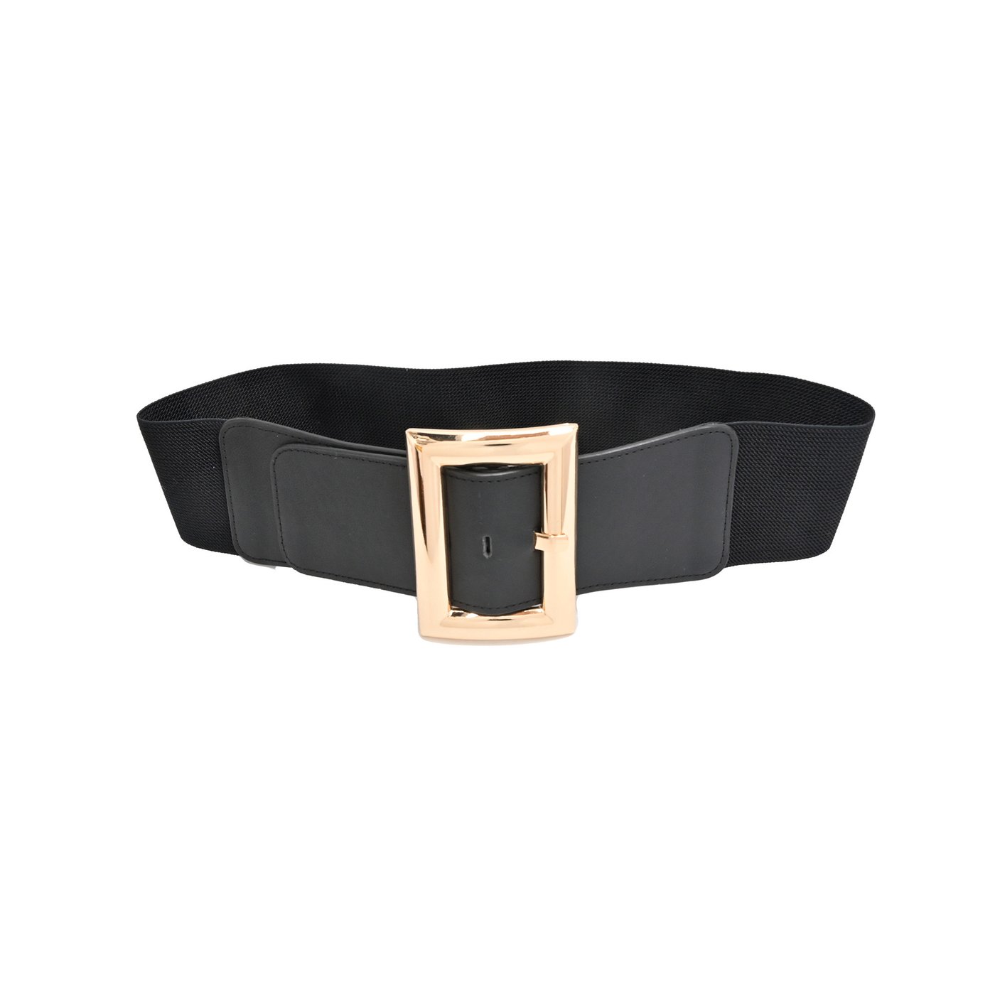 Elastic belt with golden buckle GB