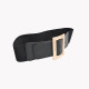Elastic belt with buckle golden GB