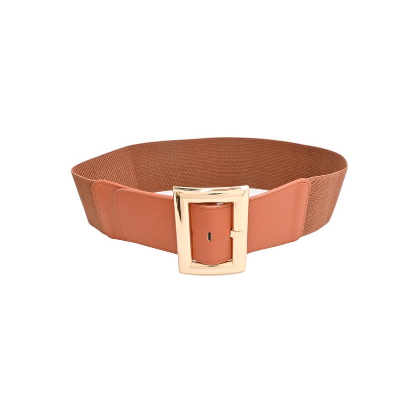 Elastic belt with buckle golden GB