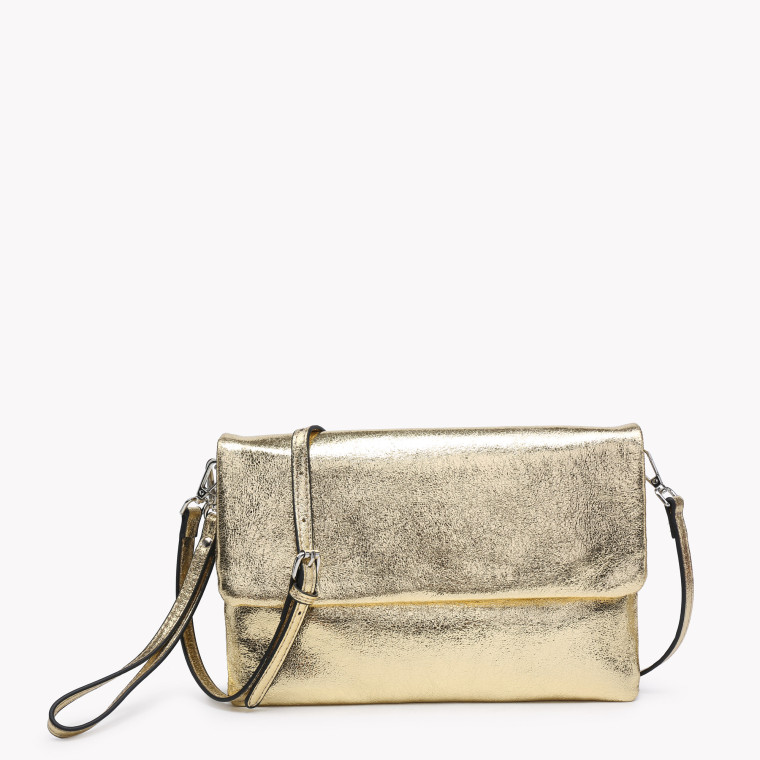 GB metallic hand clutch