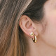 Steel earrings heart basic GB