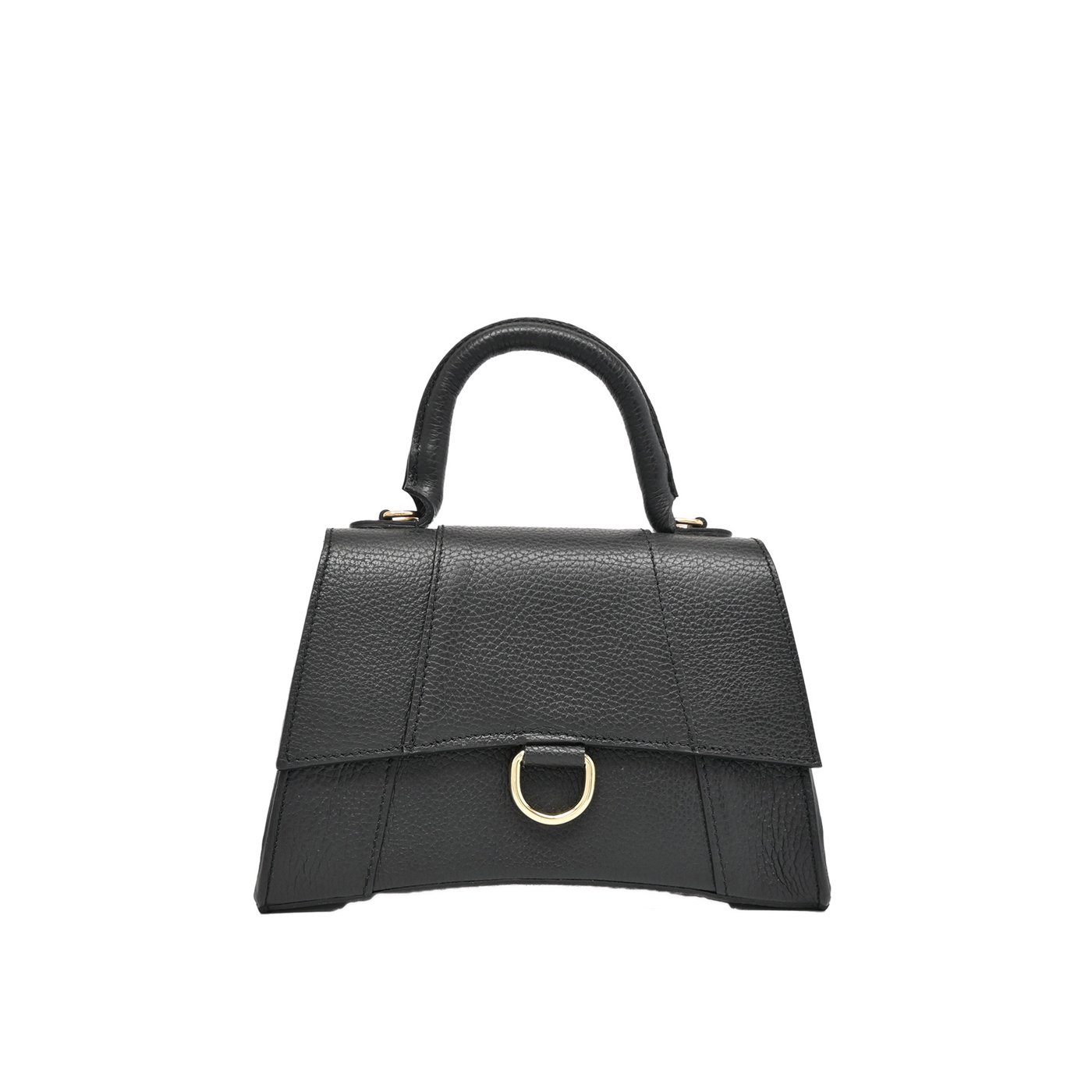 Hourglass GB style leather bag