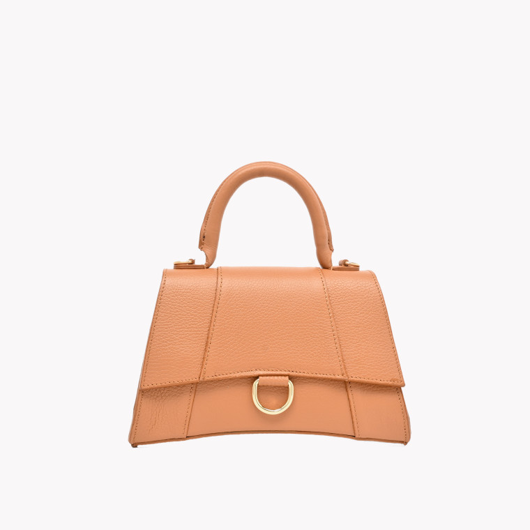Hourglass GB style leather bag